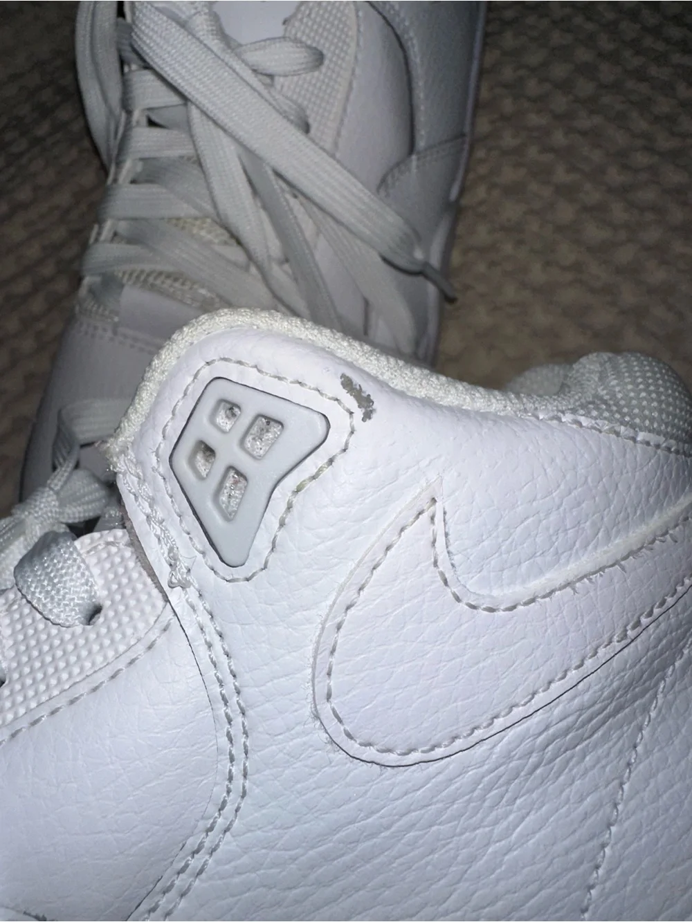 Nike Air Flight AIR FLIGHT Men's White Mid-Top Lace-Up Athletic Sneakers size 7
